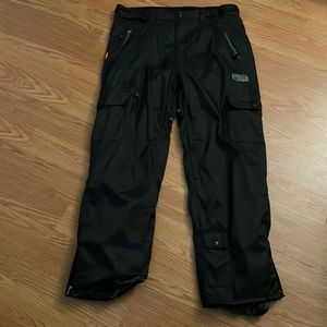 Vintage Black Grenade snowboarding pants